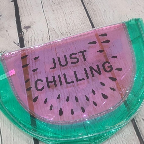 Watermelon Slice plastic Summer Bag - Picture 5 of 12